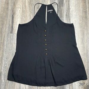 Express Black Barcelona Cami with Buttons, size small